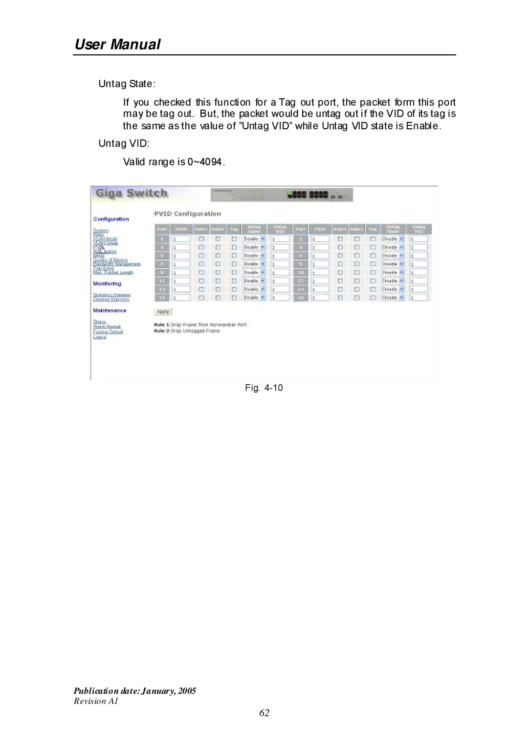 Edimax Technology ES-516G+ user manual Publication date January 