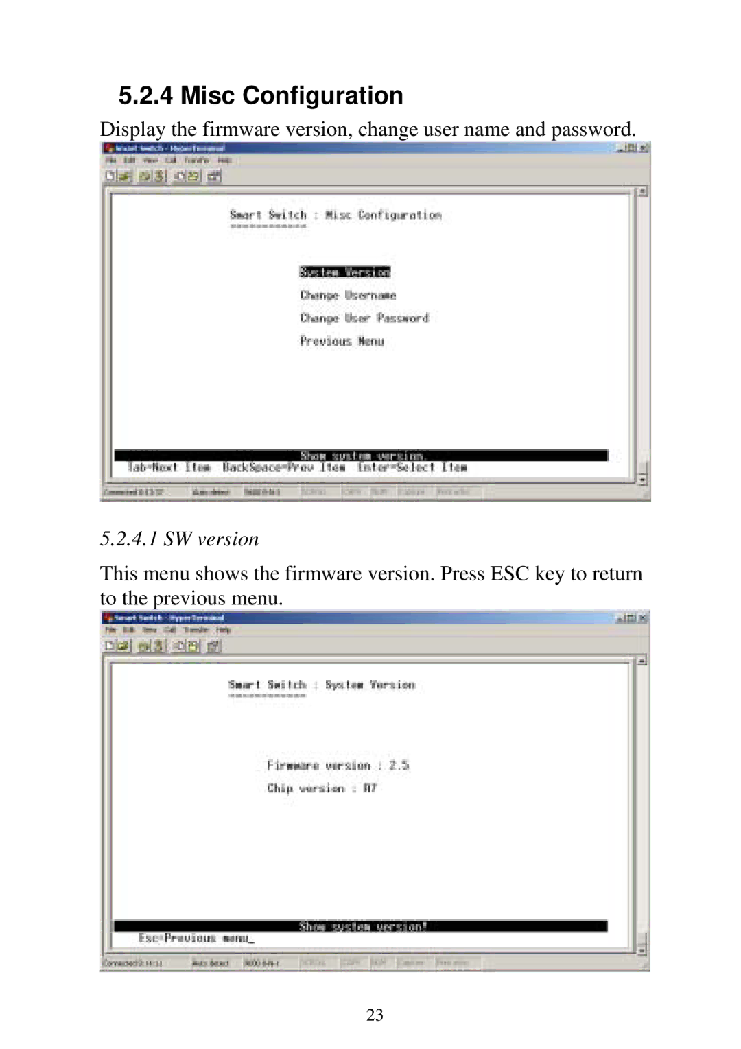 Edimax Technology ES-5224RE+, ES-5224R+, ES-5224RF+, ES-3124RE+ user manual Misc Configuration 