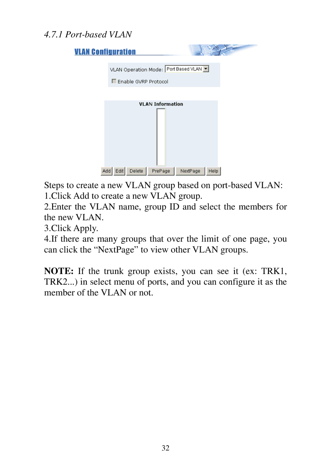 Edimax Technology ES-5224REM, ES-5224RFM, ES-5224RM, ES-3124REM user manual Port-based Vlan 