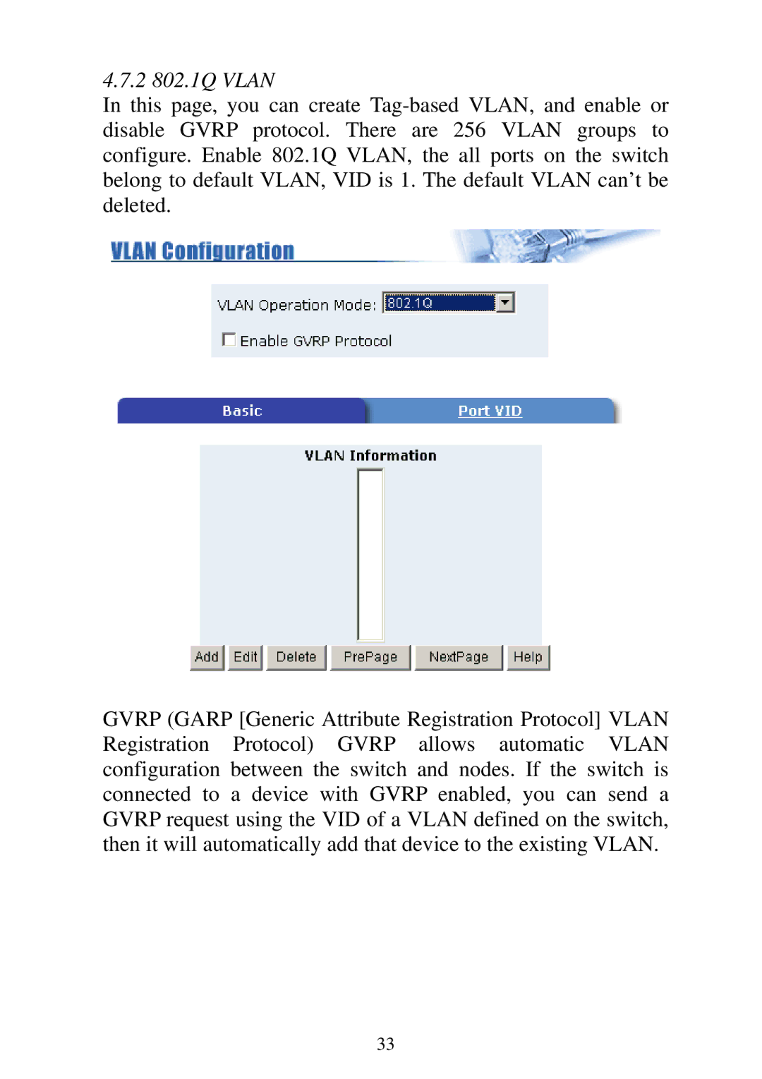 Edimax Technology ES-5224RFM, ES-5224REM, ES-5224RM, ES-3124REM user manual 2 802.1Q Vlan 