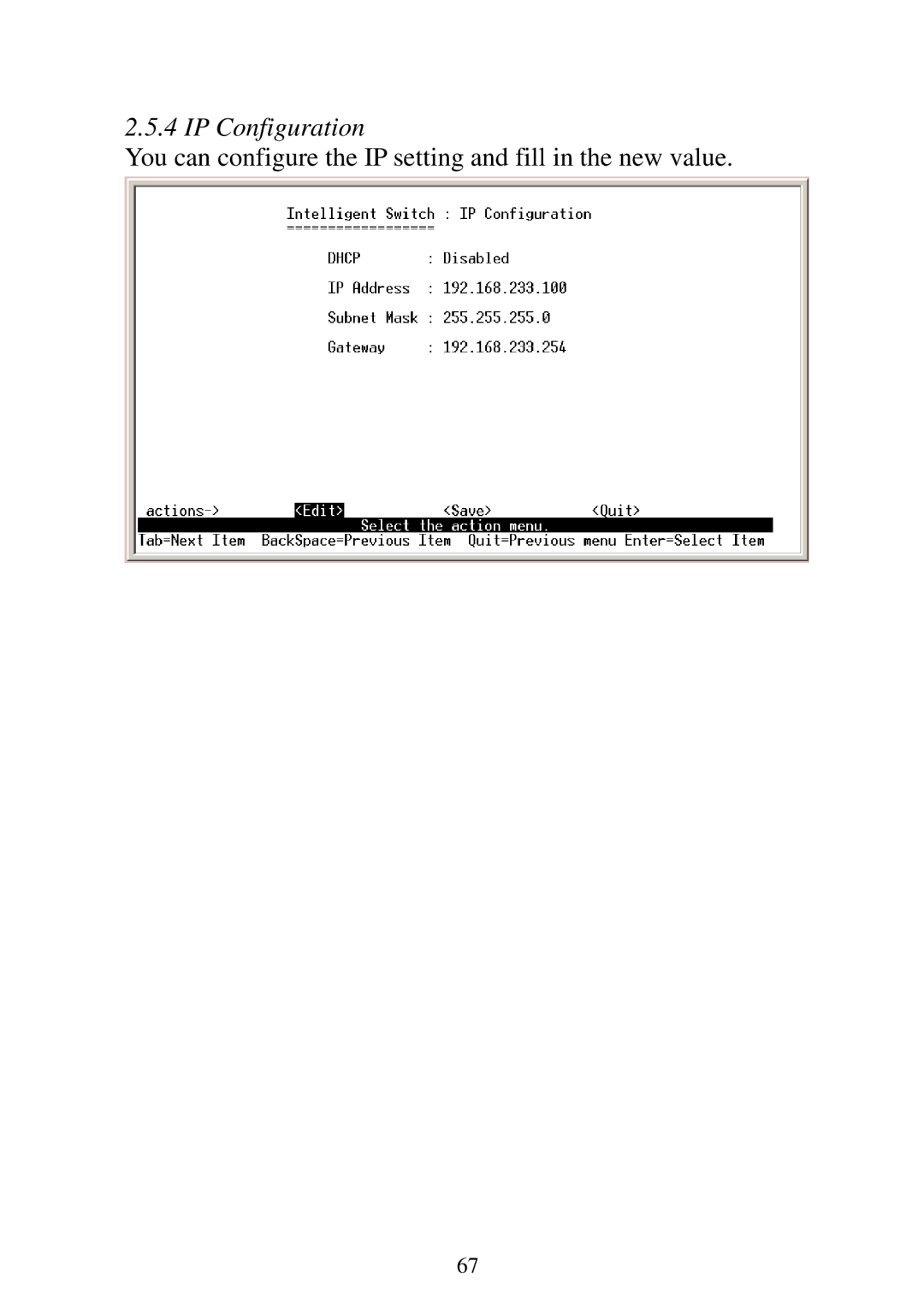 Edimax Technology ES-3124REM, ES-5224REM, ES-5224RFM, ES-5224RM user manual IP Configuration 