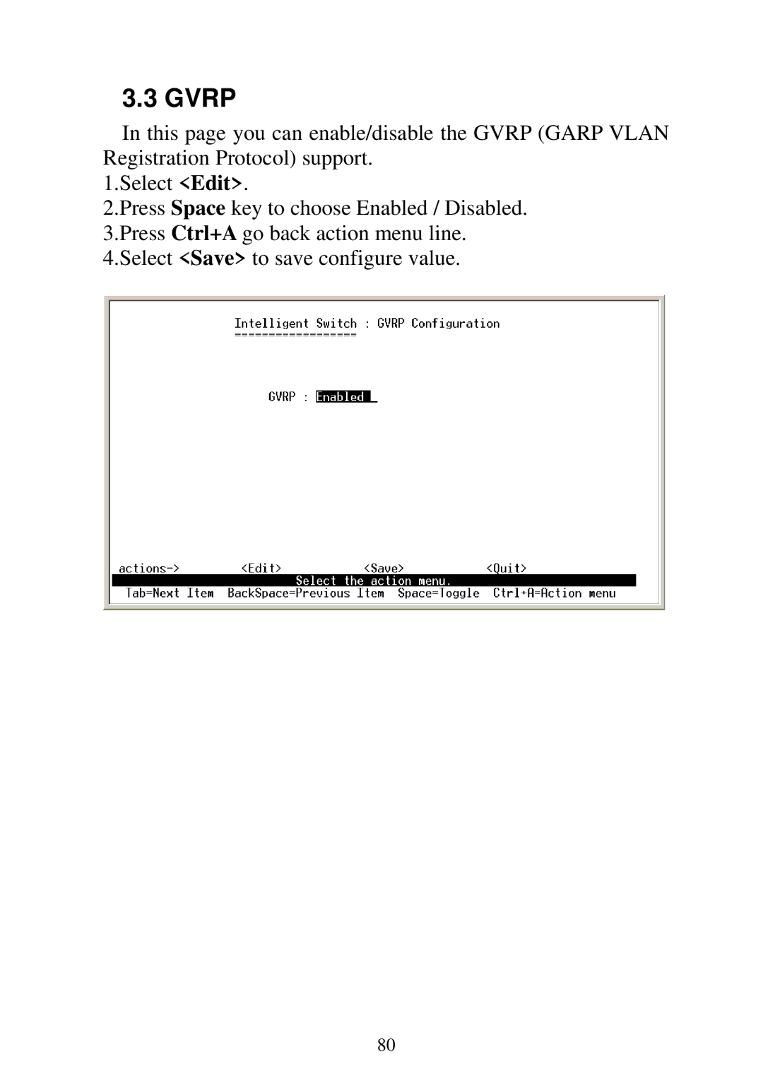 Edimax Technology ES-5224REM, ES-5224RFM, ES-5224RM, ES-3124REM user manual Gvrp 