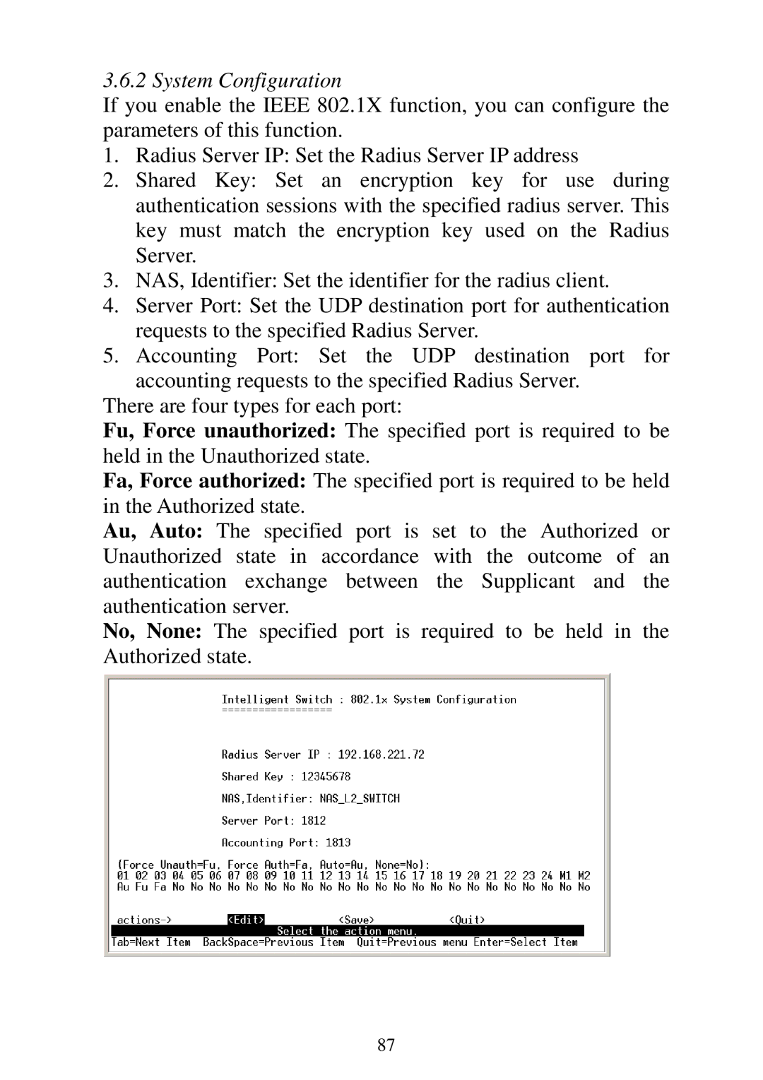 Edimax Technology ES-3124REM, ES-5224REM, ES-5224RFM, ES-5224RM user manual System Configuration 