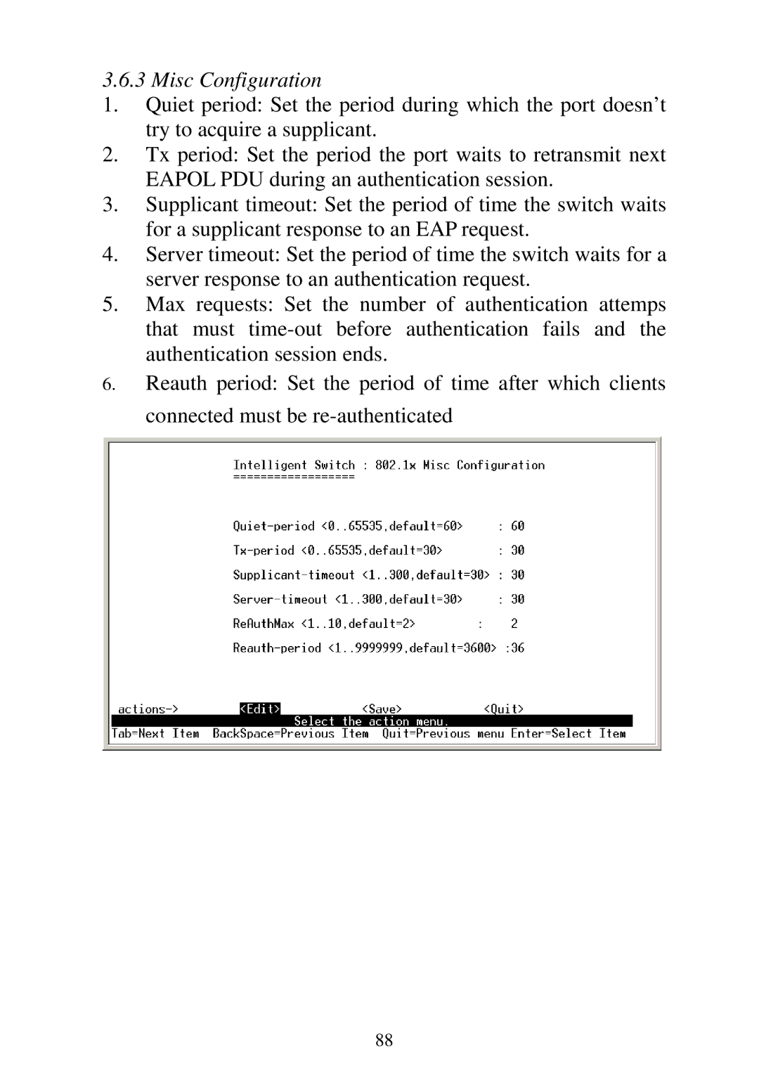 Edimax Technology ES-5224REM, ES-5224RFM, ES-5224RM, ES-3124REM user manual Misc Configuration 