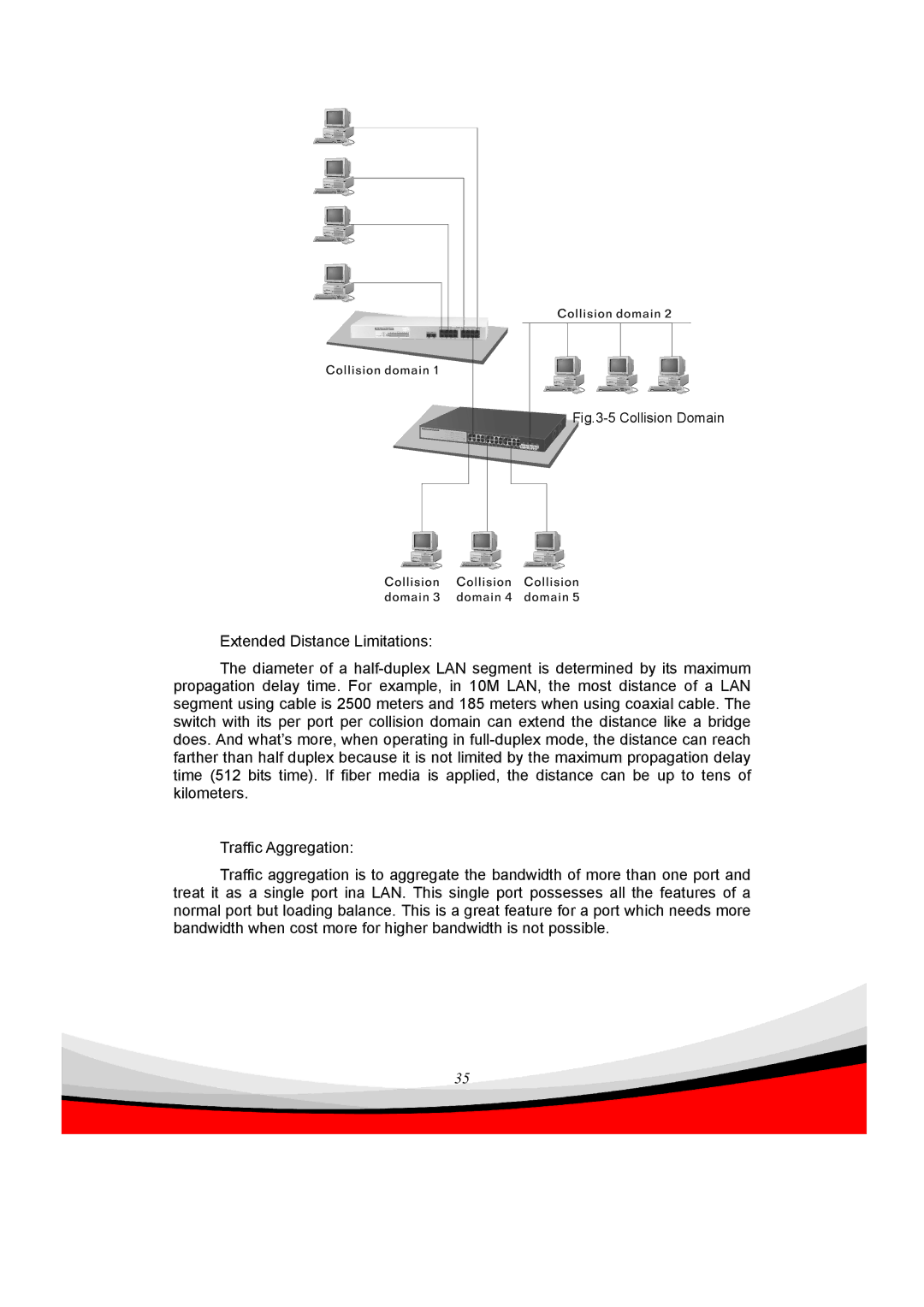 Edimax Technology ES-5240G+ user manual Collision Domain 