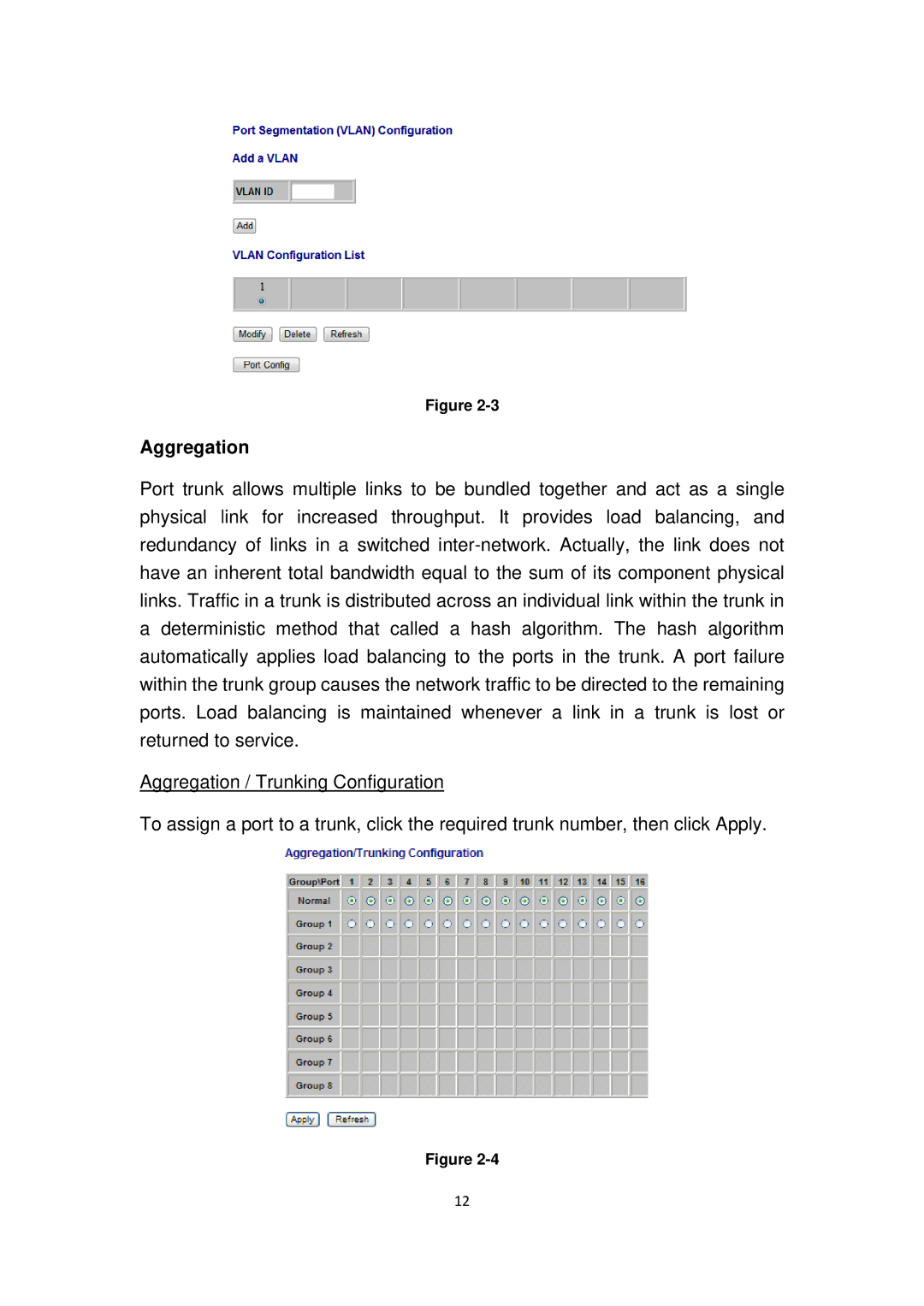 Edimax Technology ES-5816PGH user manual Aggregation 