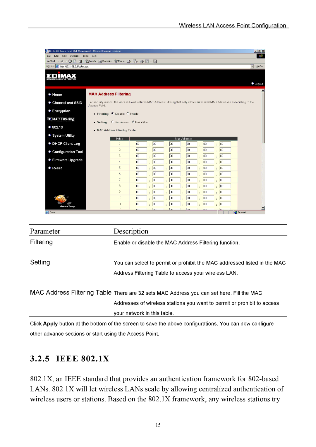 Edimax Technology EW-7205APS user manual Ieee 