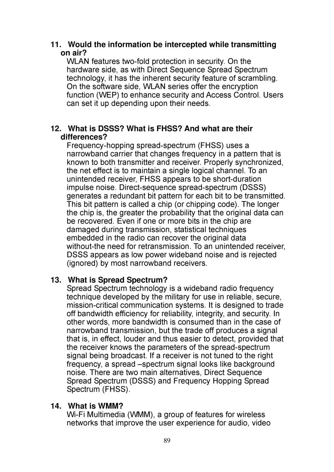 Edimax Technology EW-7718Un What is DSSS? What is FHSS? And what are their differences?, What is Spread Spectrum? 