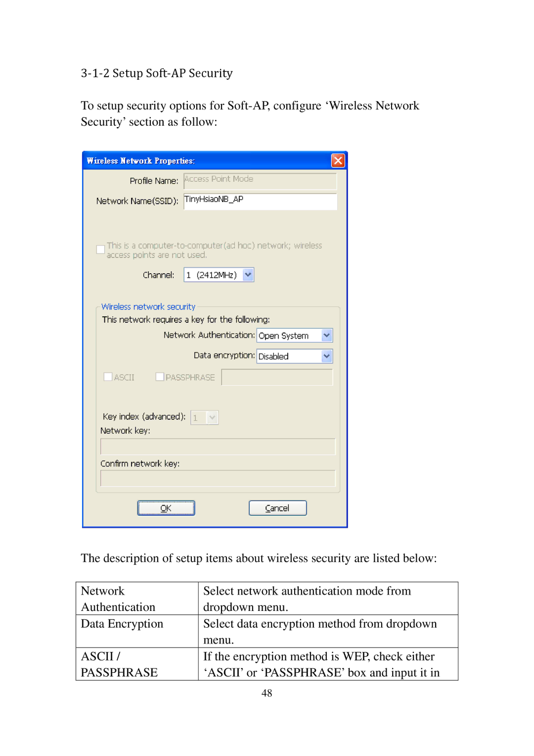 Edimax Technology EW-7811UN manual If the encryption method is WEP, check either 