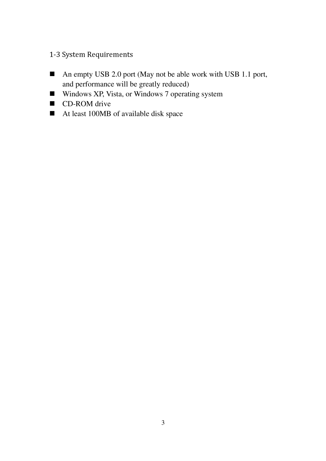 Edimax Technology EW-7811UN manual ‐3 System Requirements 