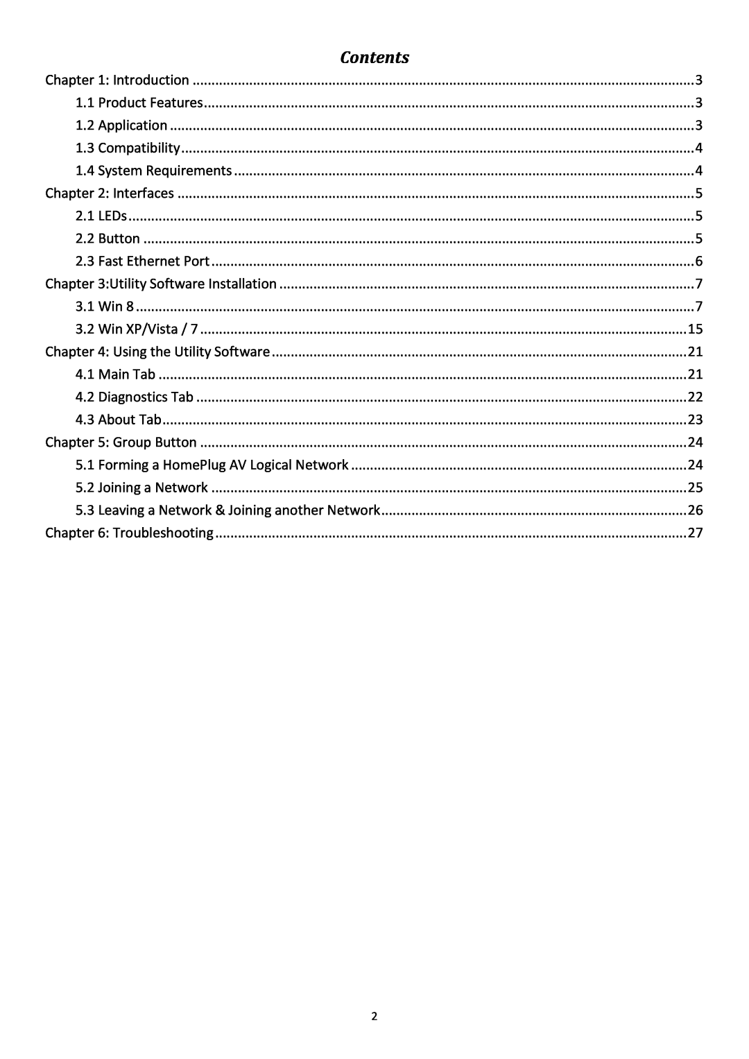 Edimax Technology HP-5102 user manual Contents 