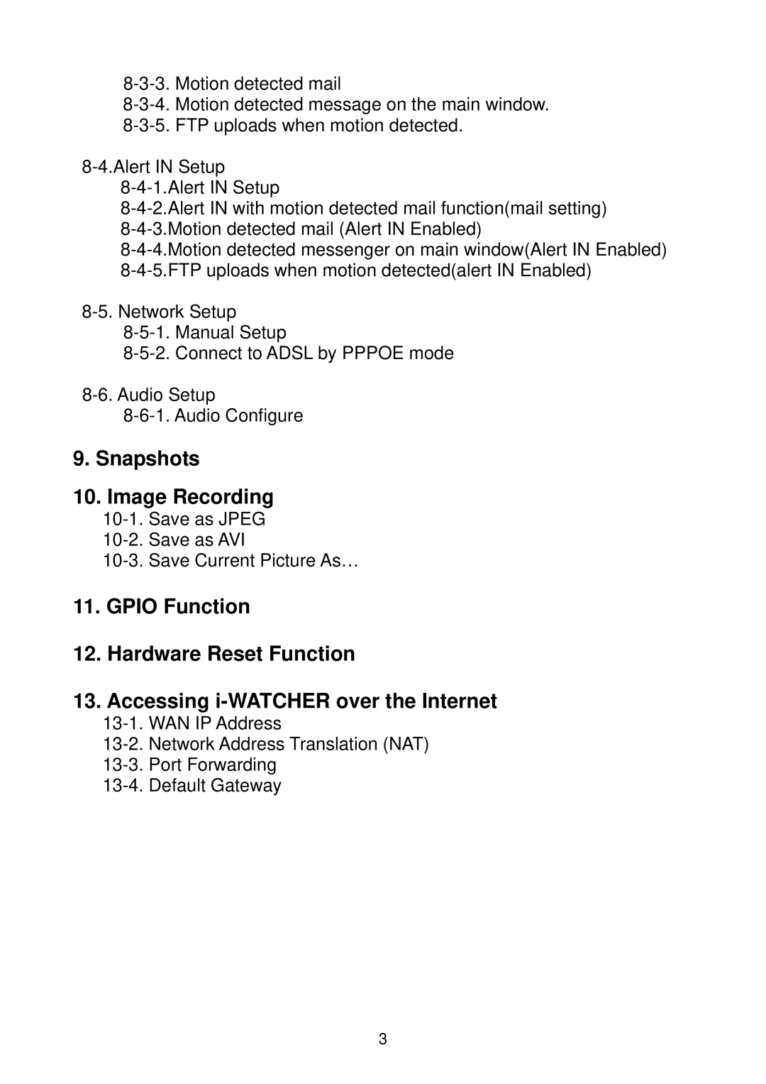 Edimax Technology i-Watcher Pan/Tilt Internet IP Camera user manual Snapshots Image Recording 