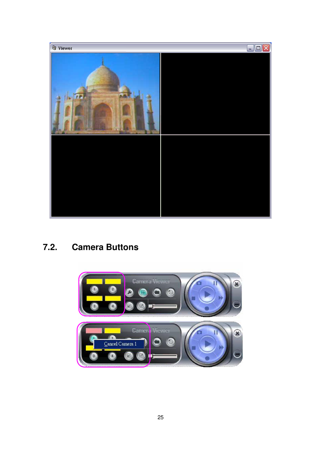 Edimax Technology IC-1000 user manual Camera Buttons 