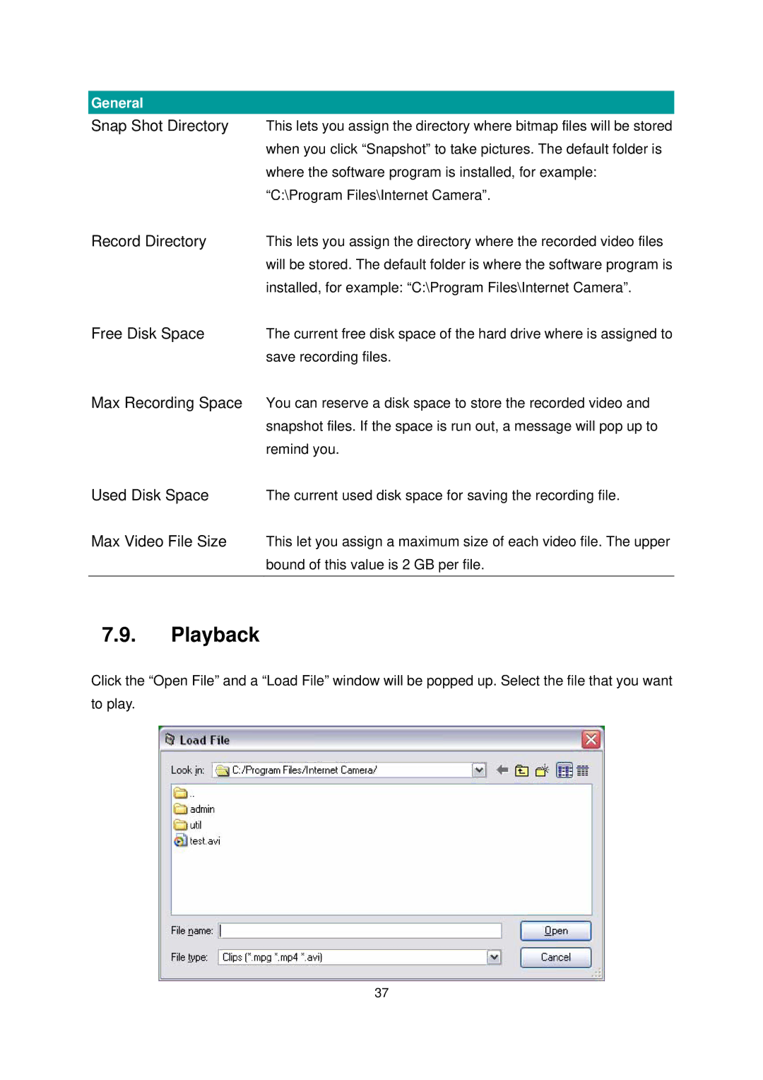 Edimax Technology IC-1000 user manual Playback 