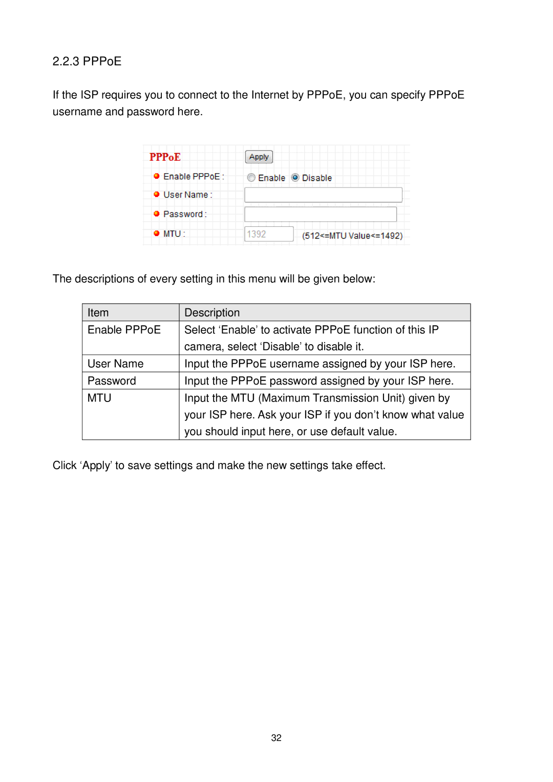 Edimax Technology IC-3010WG manual PPPoE 