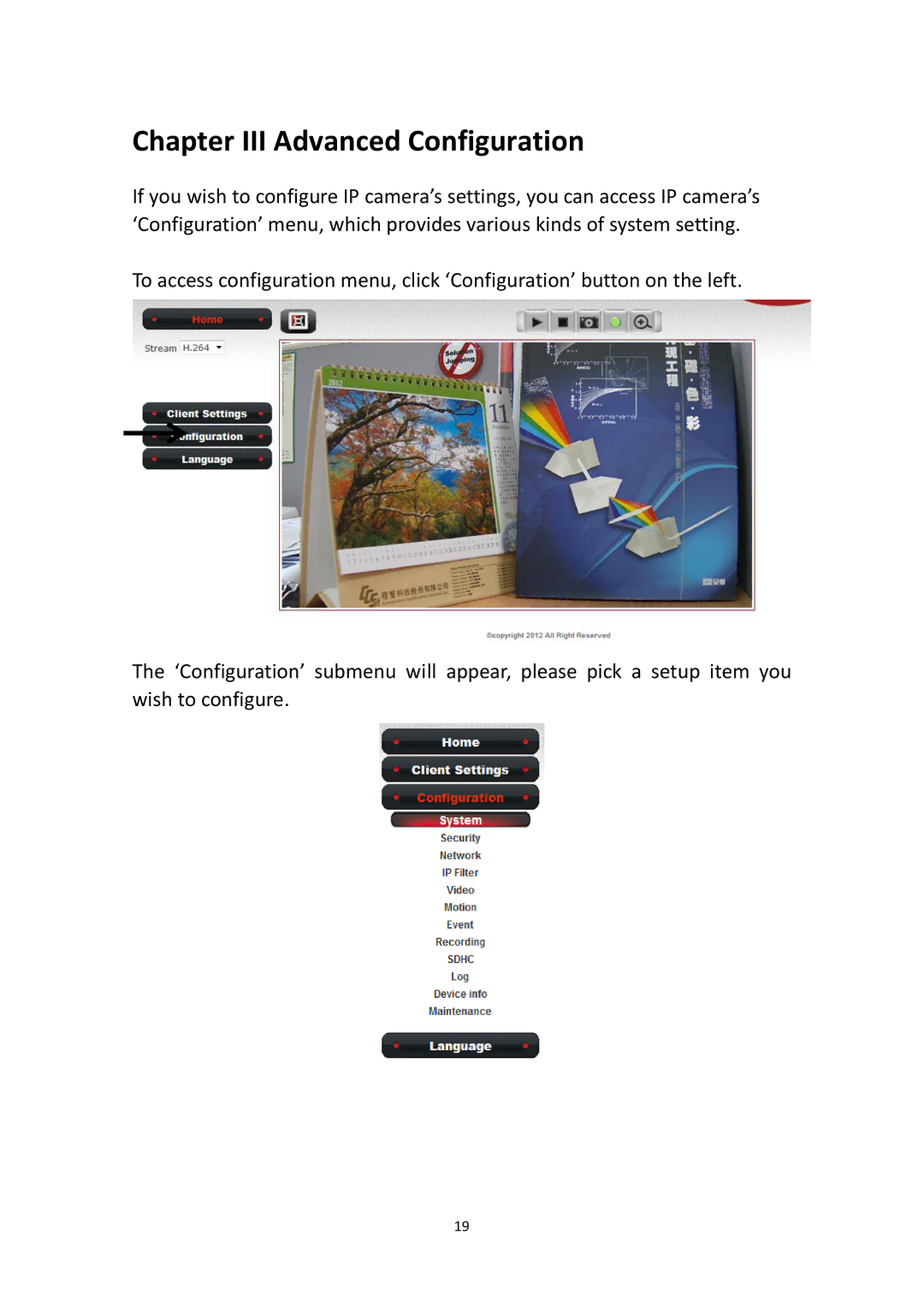 Edimax Technology IR-112E user manual Chapter III Advanced Configuration 