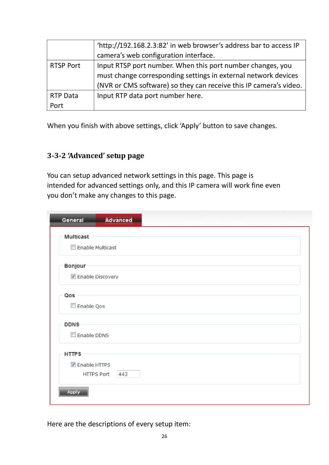 Edimax Technology IR-112E user manual 2 ‘Advanced’ setup 