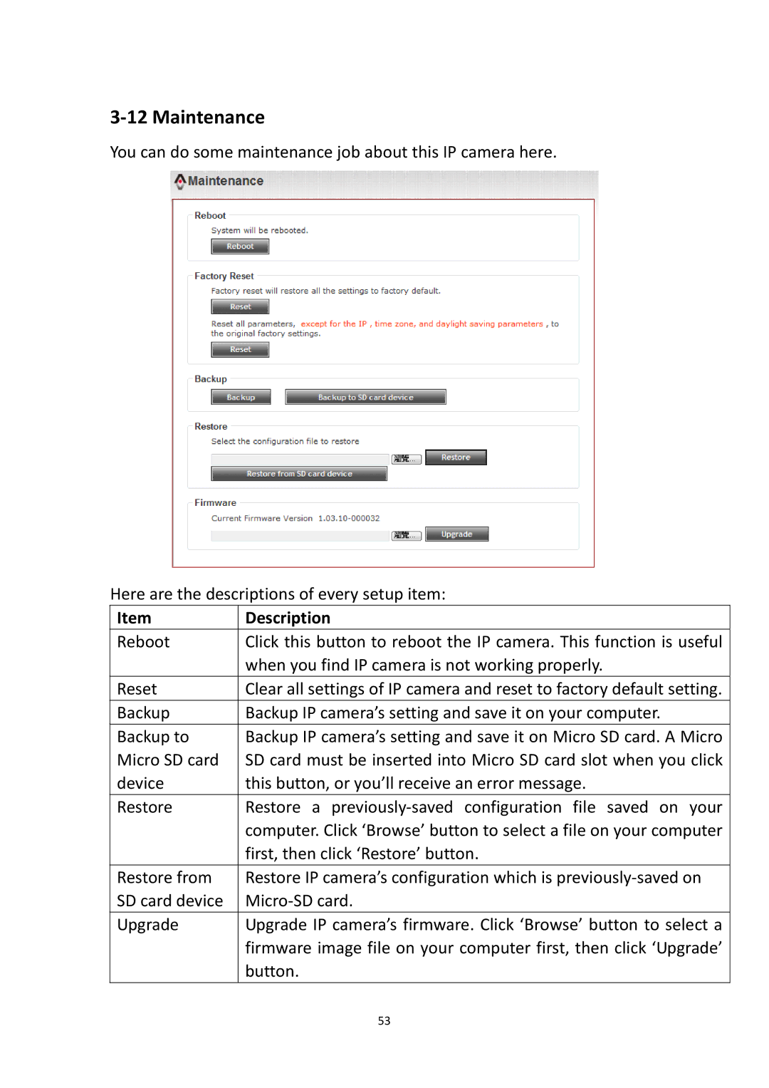 Edimax Technology IR-112E user manual Maintenance 