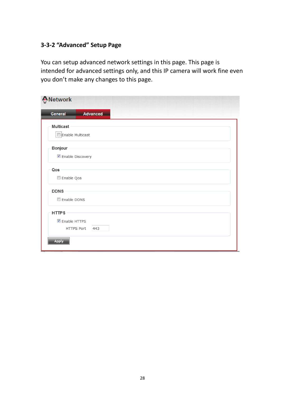 Edimax Technology IR-113E user manual Advanced Setup 