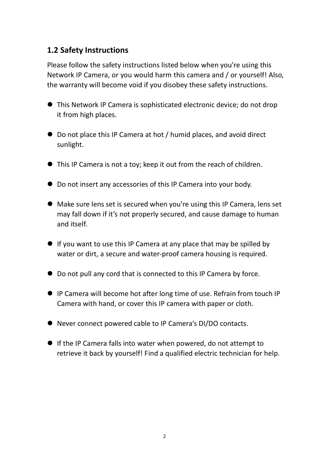 Edimax Technology IR-113E user manual Safety Instructions 