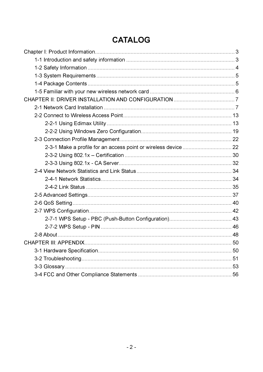 Edimax Technology LAN USB Adapter user manual Catalog 