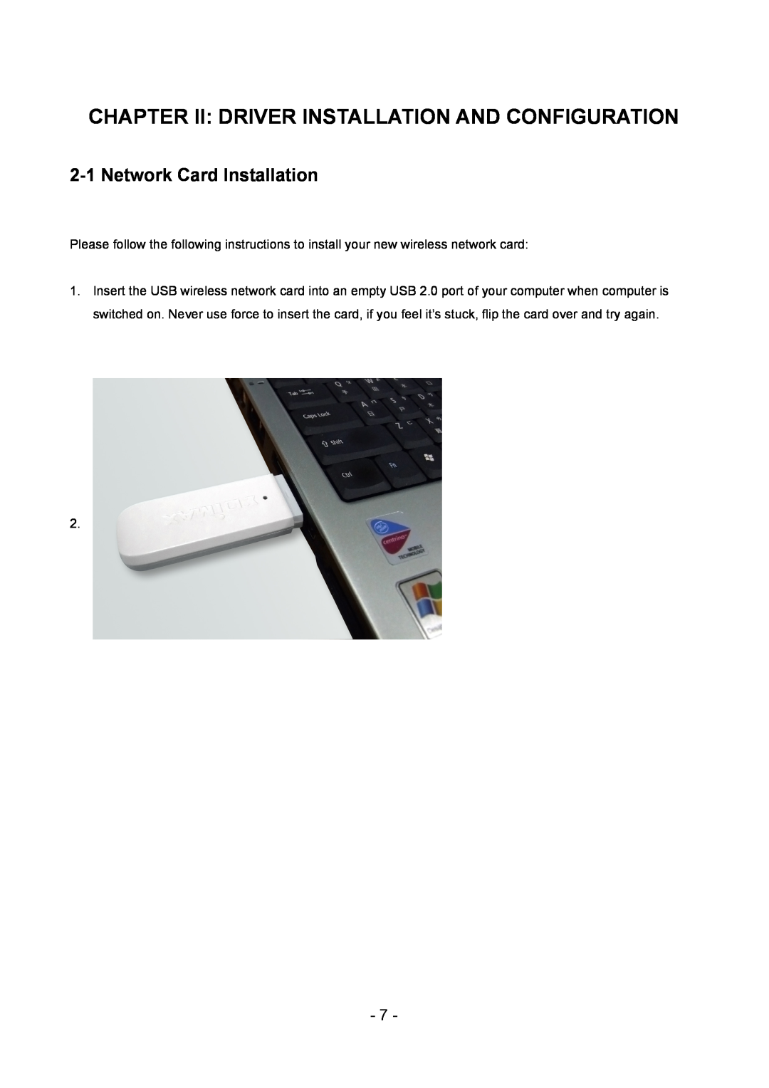 Edimax Technology LAN USB Adapter user manual Chapter Ii Driver Installation And Configuration, Network Card Installation 