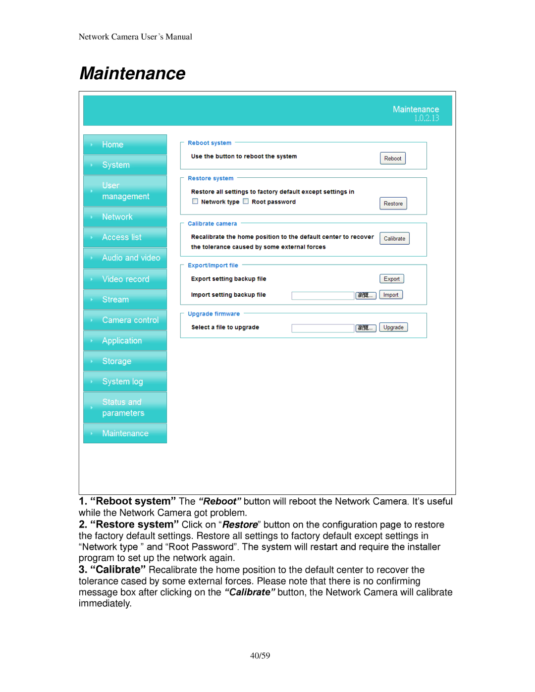 Edimax Technology PT-112E & MD-111E, PT-111E user manual Maintenance 