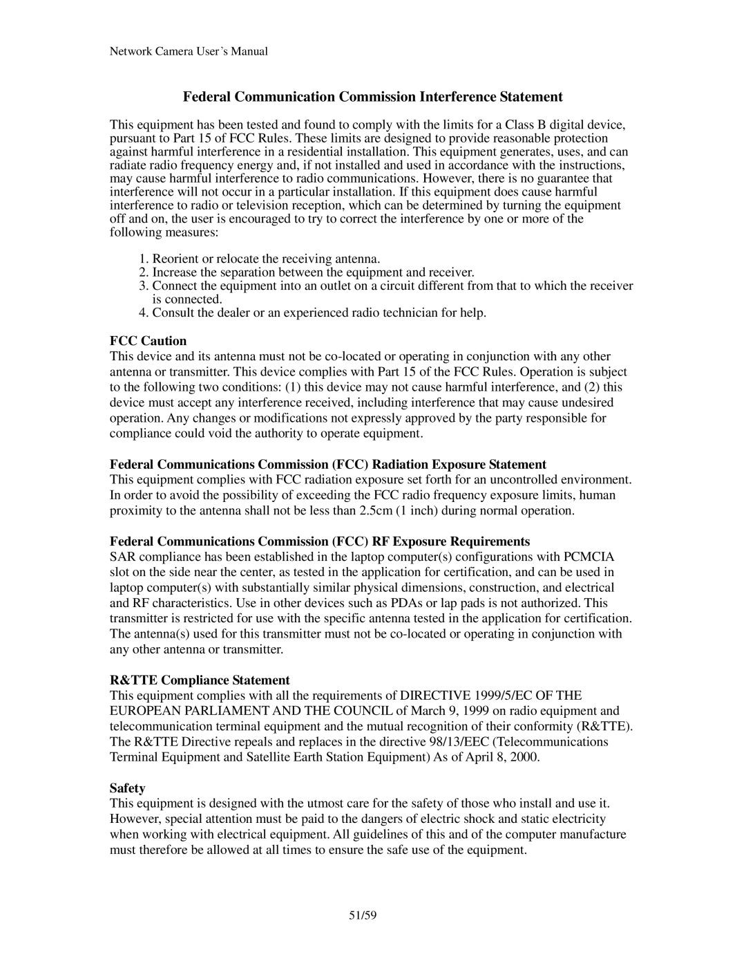 Edimax Technology PT-111E, PT-112E & MD-111E user manual Federal Communication Commission Interference Statement 