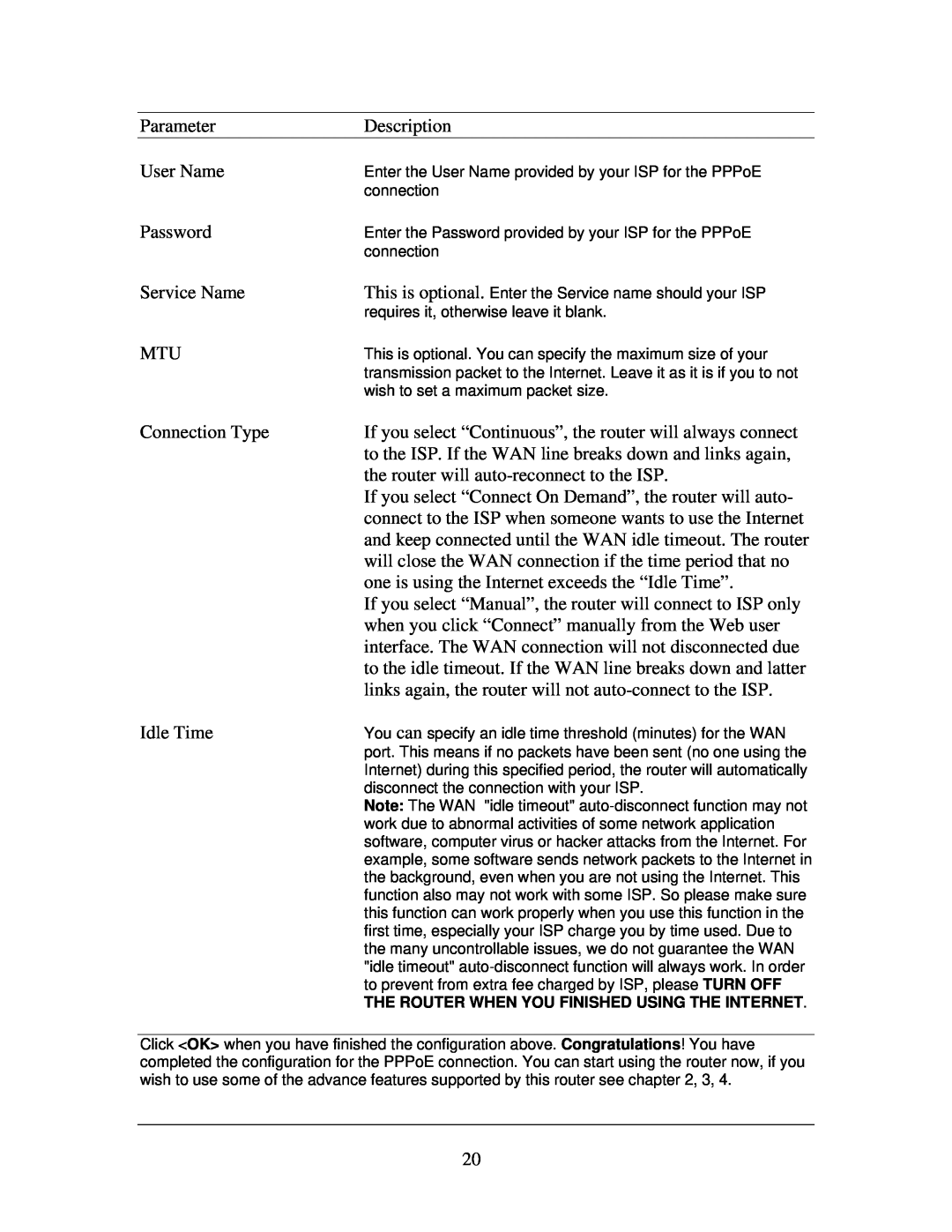 Edimax Technology Multi-Homing Broadband Router manual The Router When You Finished Using The Internet 