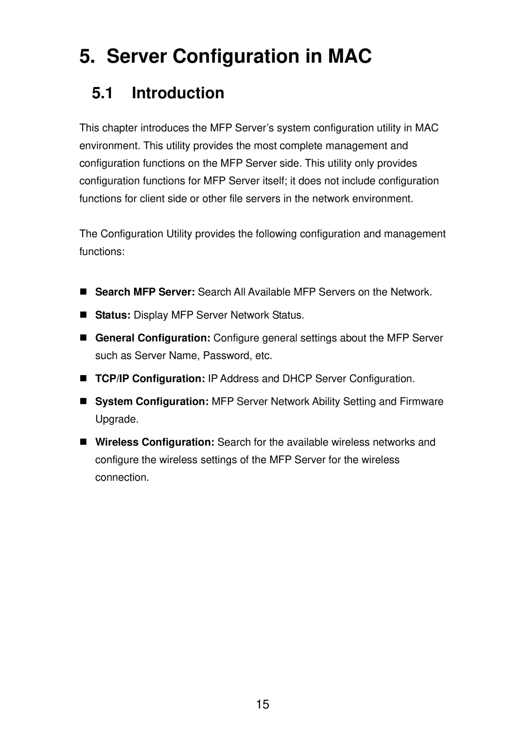 Edimax Technology PS-1206MFG manual Server Configuration in MAC, Introduction 