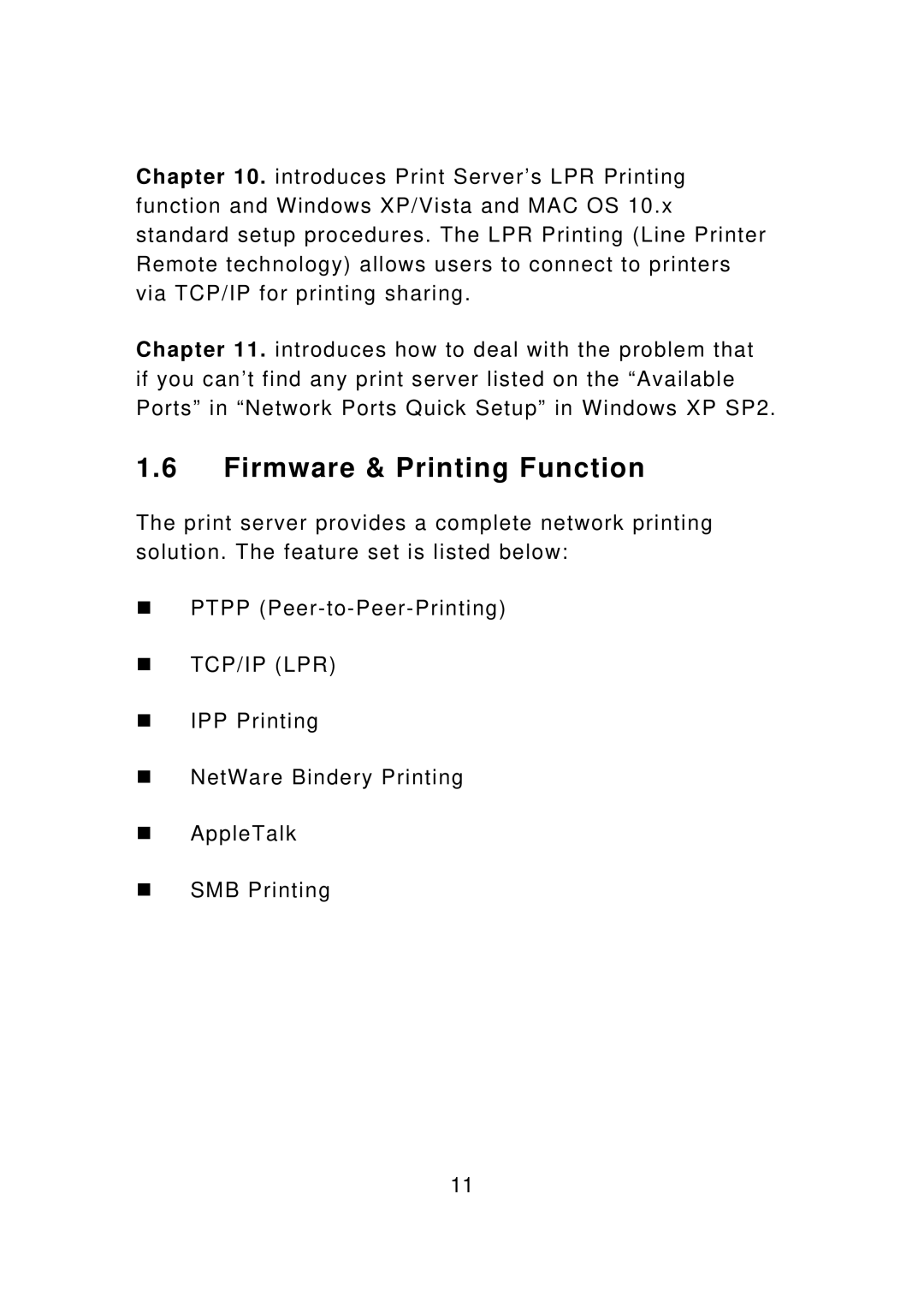 Edimax Technology PS-1206UWg, PS-3207UWg, PS-1207U, PS-1208UWg, PS-1206PWg manual Firmware & Printing Function 