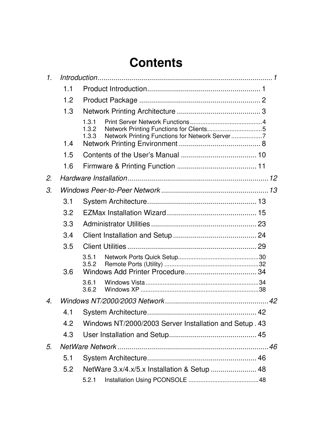 Edimax Technology PS-1206PWg, PS-3207UWg, PS-1207U, PS-1208UWg, PS-1206UWg manual Contents 