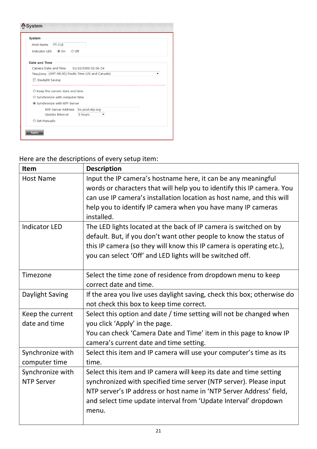 Edimax Technology PT-31W user manual Description 