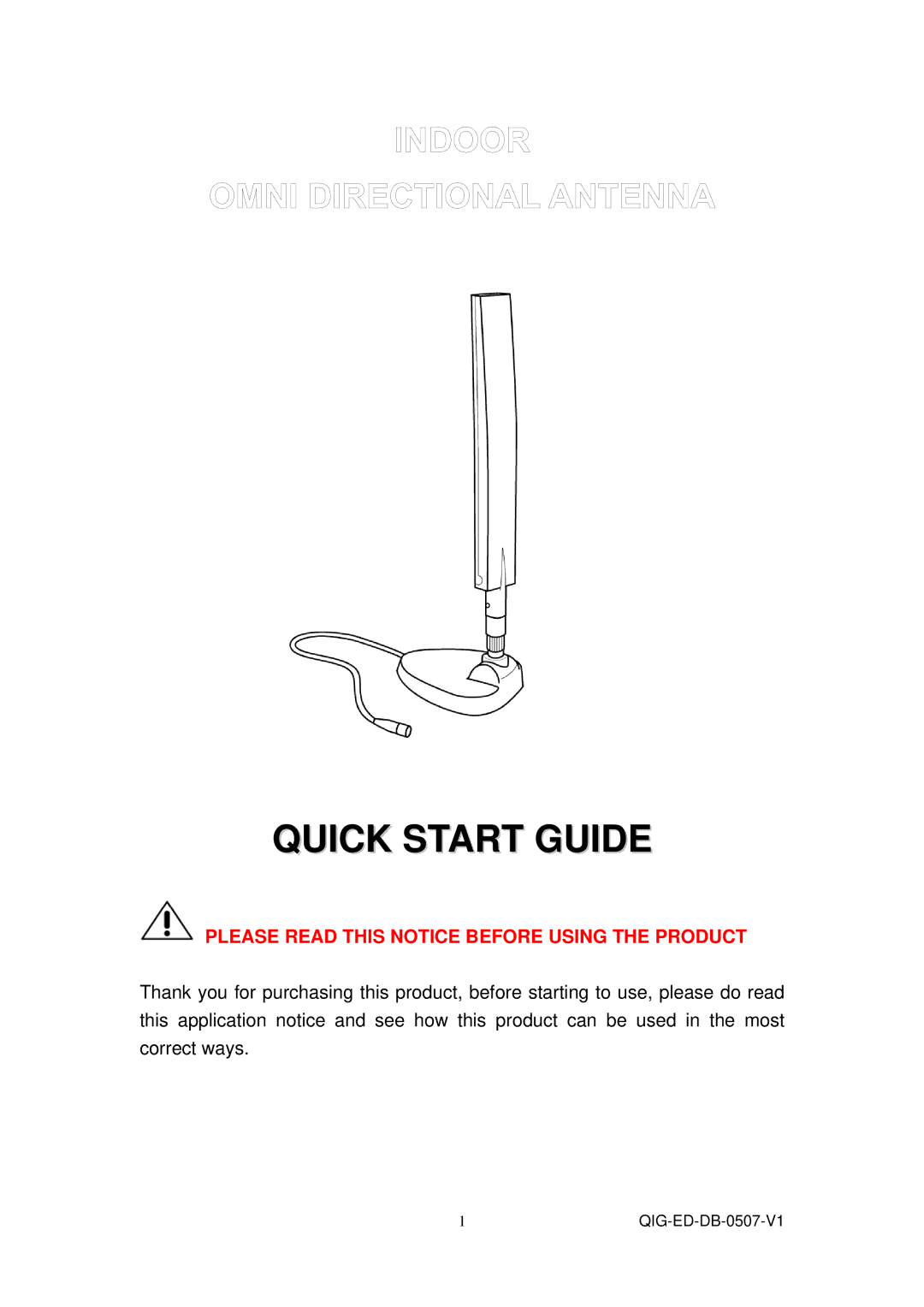 Edimax Technology QIG-ED-DB-0507-V11 manual Quick Start Guide 