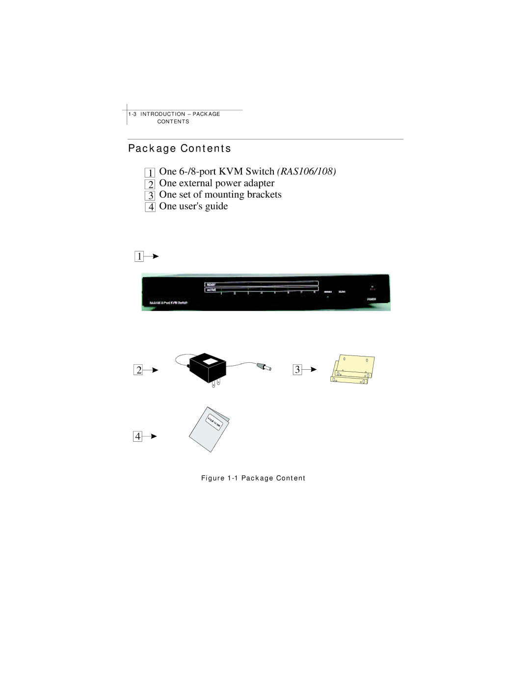 Edimax Technology RAS108, RAS106 manual Package Contents 