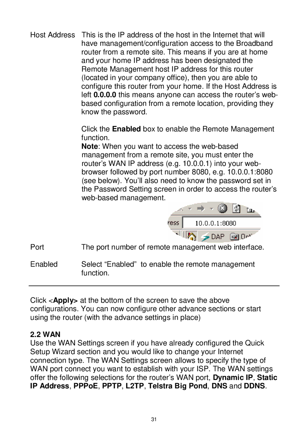 Edimax Technology Wireless Broadband Router manual Wan 