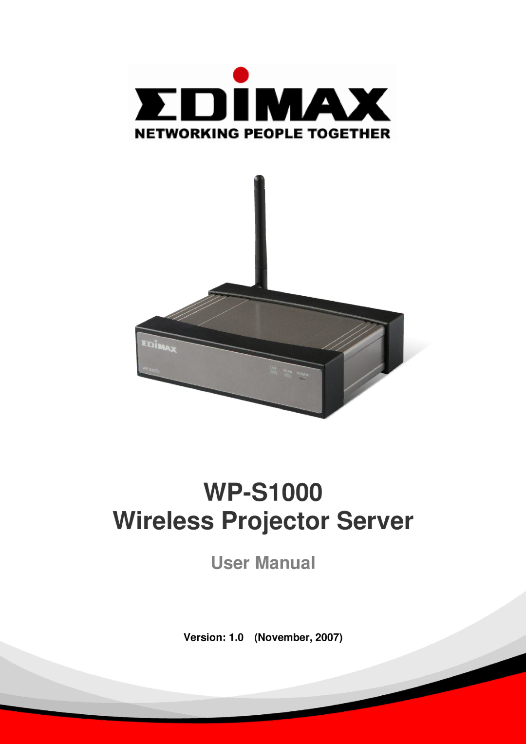 Edimax Technology user manual WP-S1000 Wireless Projector Server 