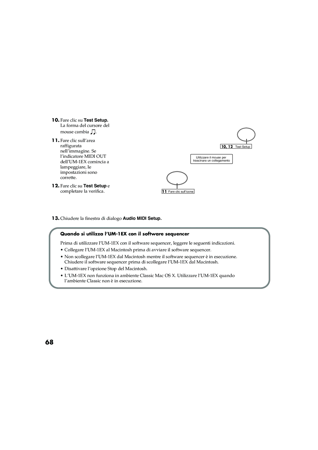 Edirol owner manual Quando si utilizza l’UM-1EX con il software sequencer 