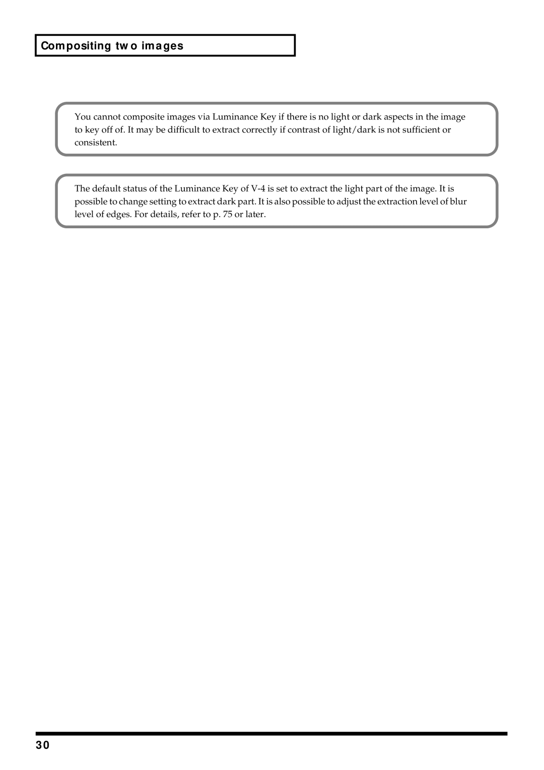 Edirol V-4 owner manual Compositing two images 