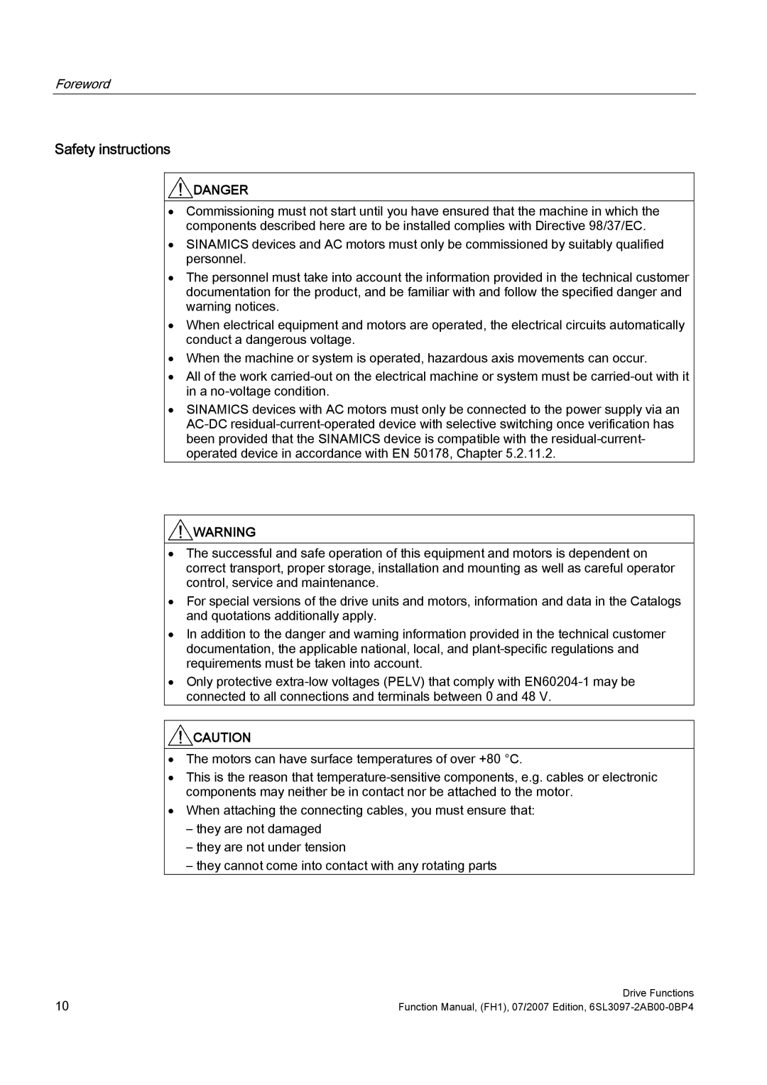 Efficient Networks S120 manual Safety instructions 