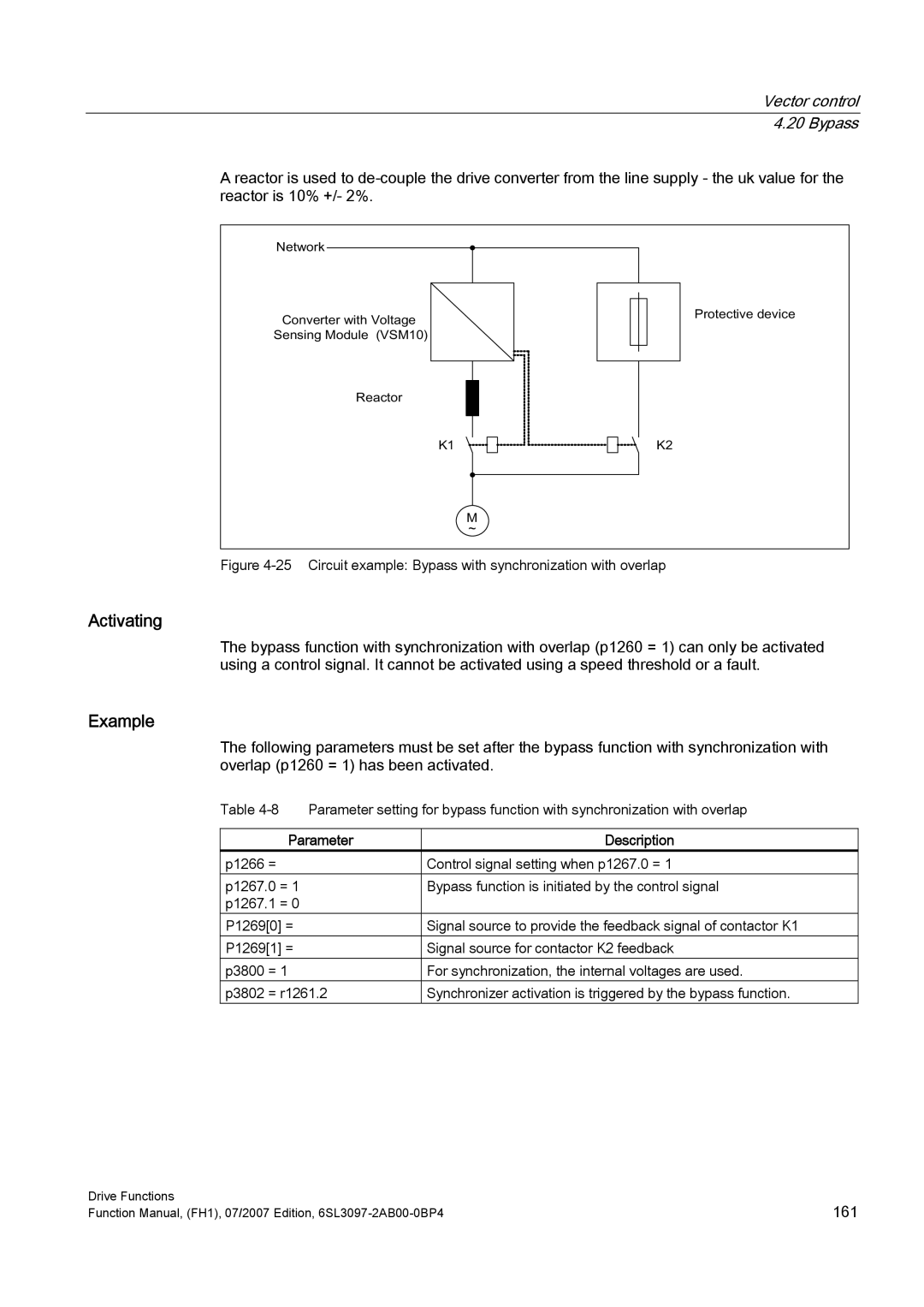 Efficient Networks S120 manual Example, Parameter Description, 1HWZRUN RQYHUWHUZLWK9ROWDJH, 5HDFWRU 