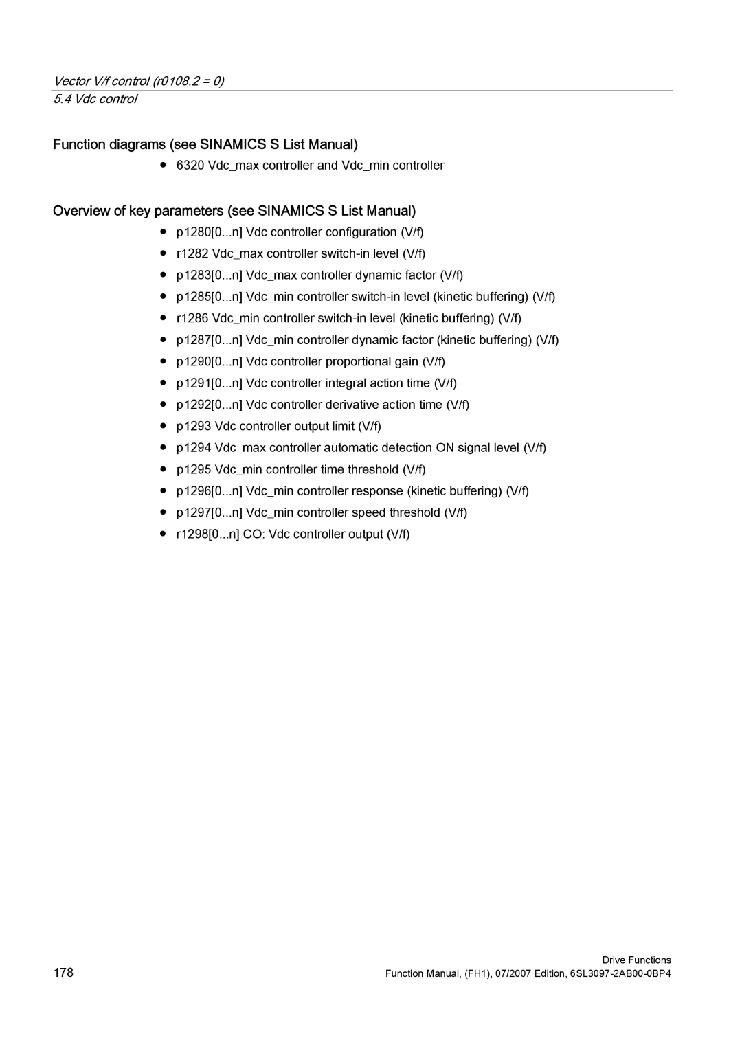 Efficient Networks S120 manual Function diagrams see Sinamics S List Manual 