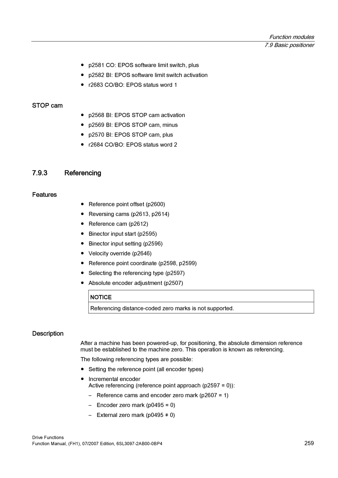 Efficient Networks S120 manual Referencing, Features 