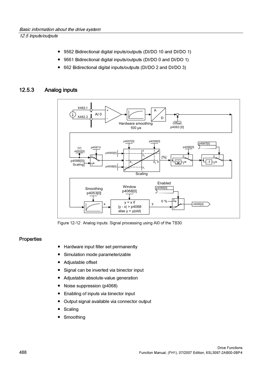 Efficient Networks S120 manual Analog inputs, ˩V 