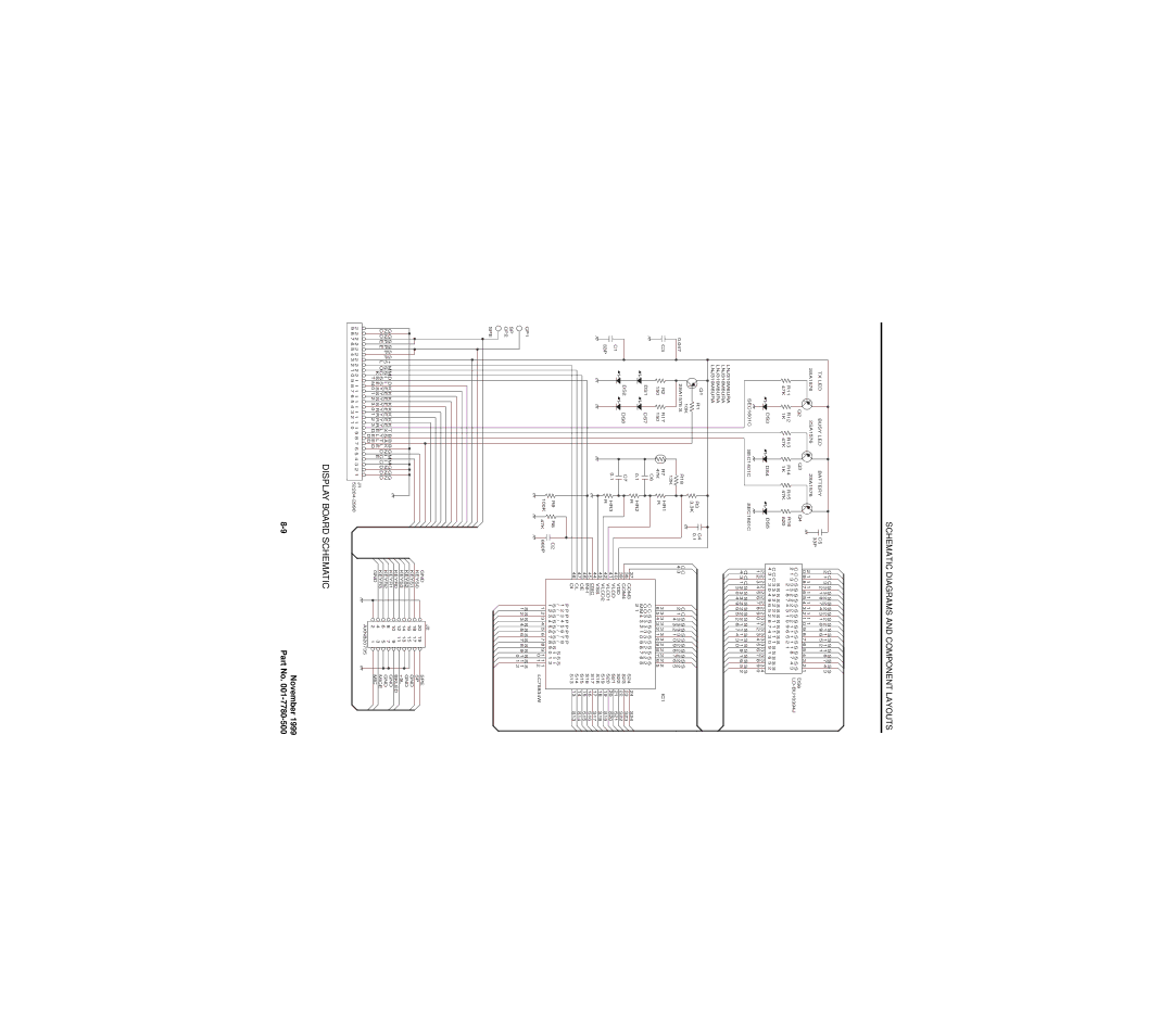 EFJohnson 7780 service manual Display Board Schematic, DS3 DS4 DS5 