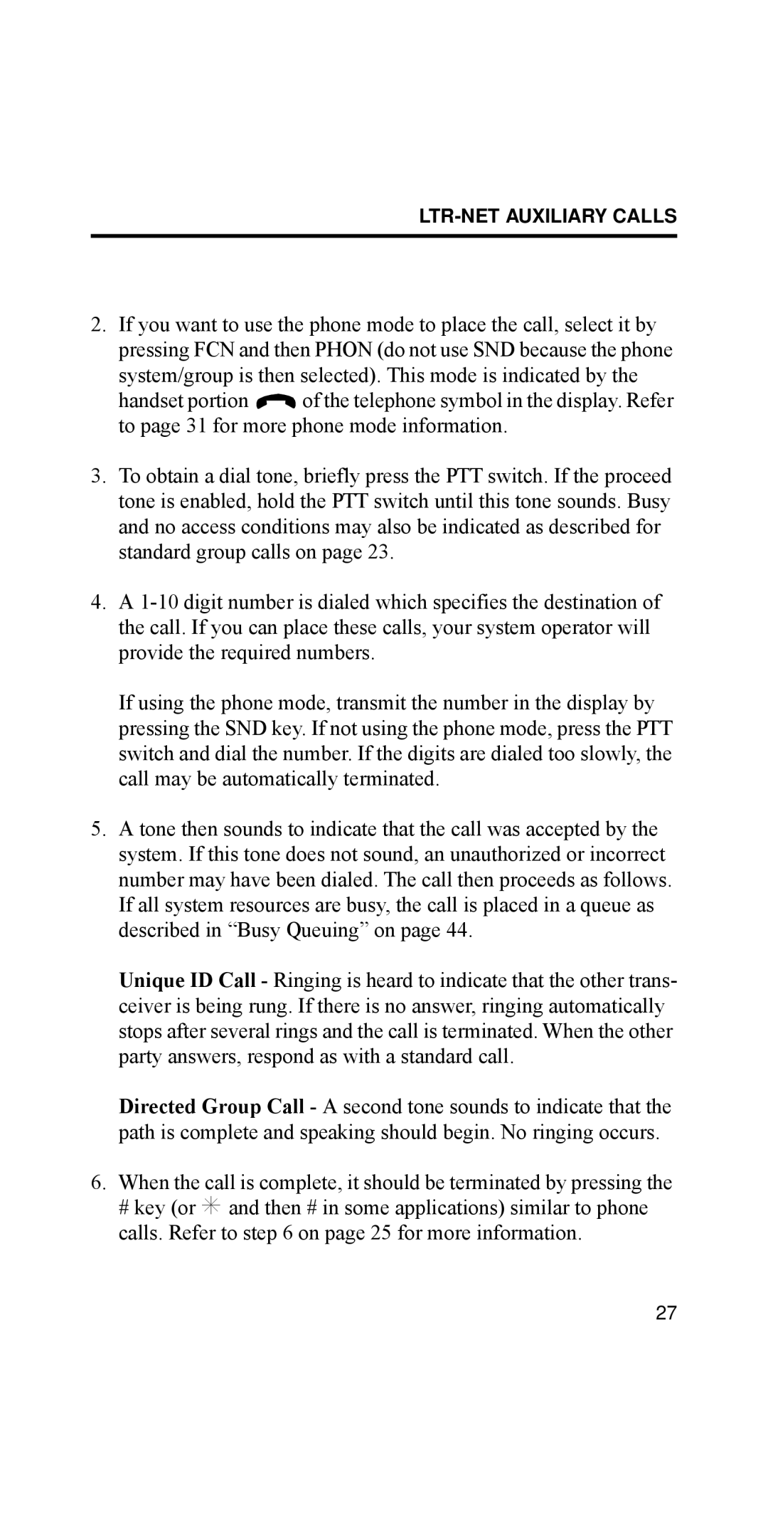 EFJohnson 002-8170-001, 8170 Series manual FDOOýPD\ýEHýDXWRPDWLFDOO\ýWHUPLQDWHGï 