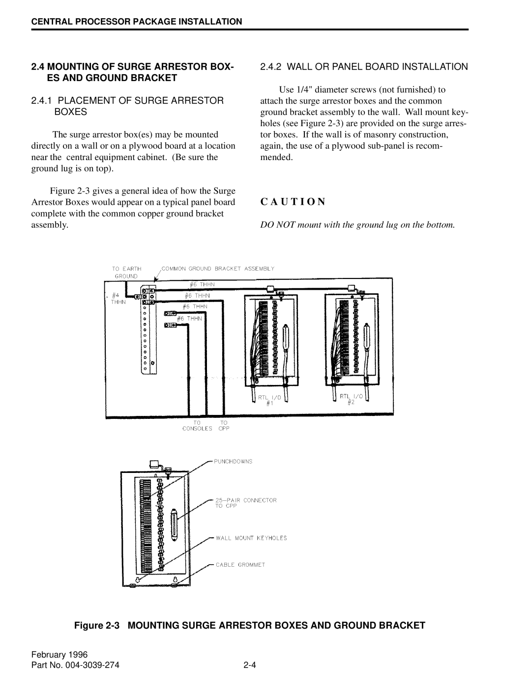 EFJohnson VR-CM50 manual Mounting of Surge Arrestor BOX- ES and Ground Bracket, Placement of Surge Arrestor Boxes 