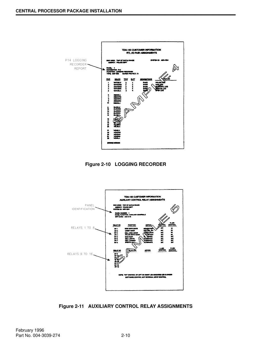 EFJohnson VR-CM50 manual Logging Recorder 