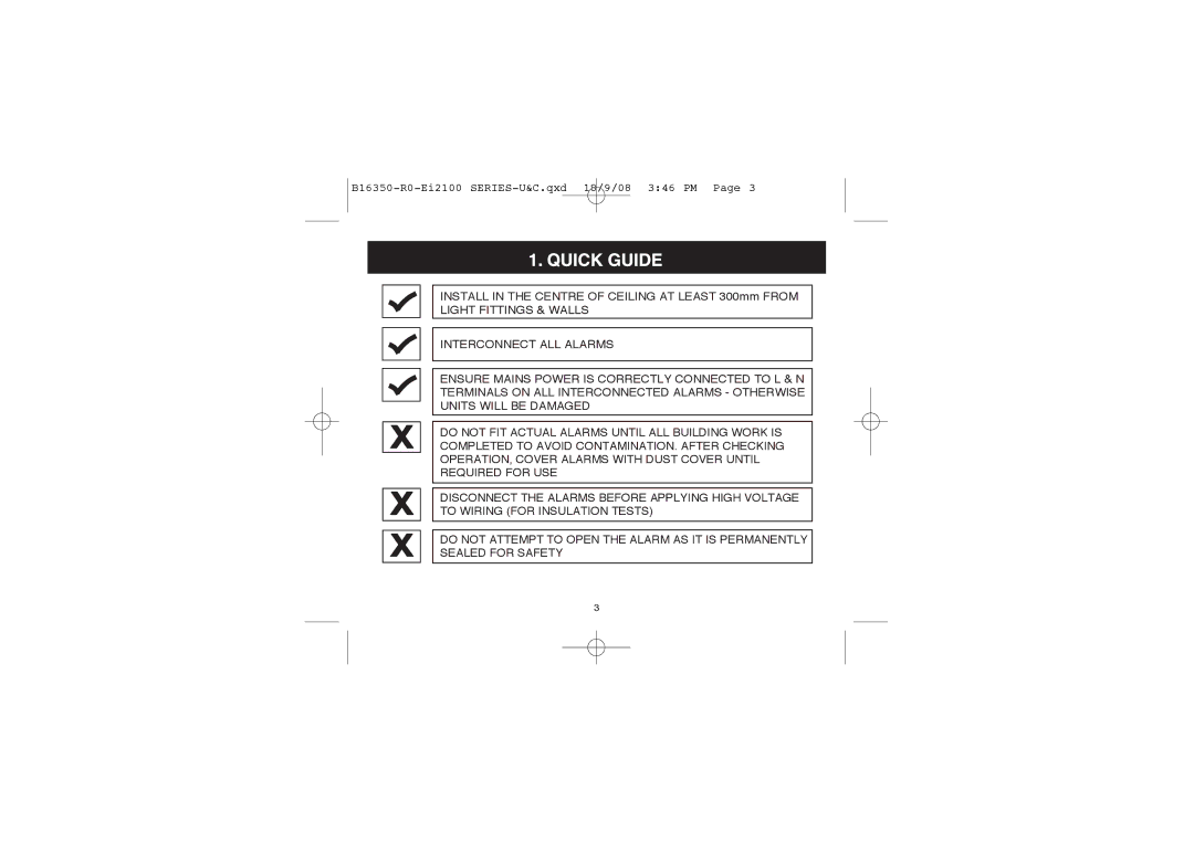 Ei Electronics Ei2110 manual Interconnect ALL Alarms 