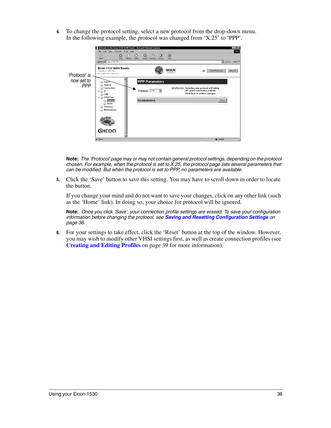 Eicon Networks 1530 manual Ppp 